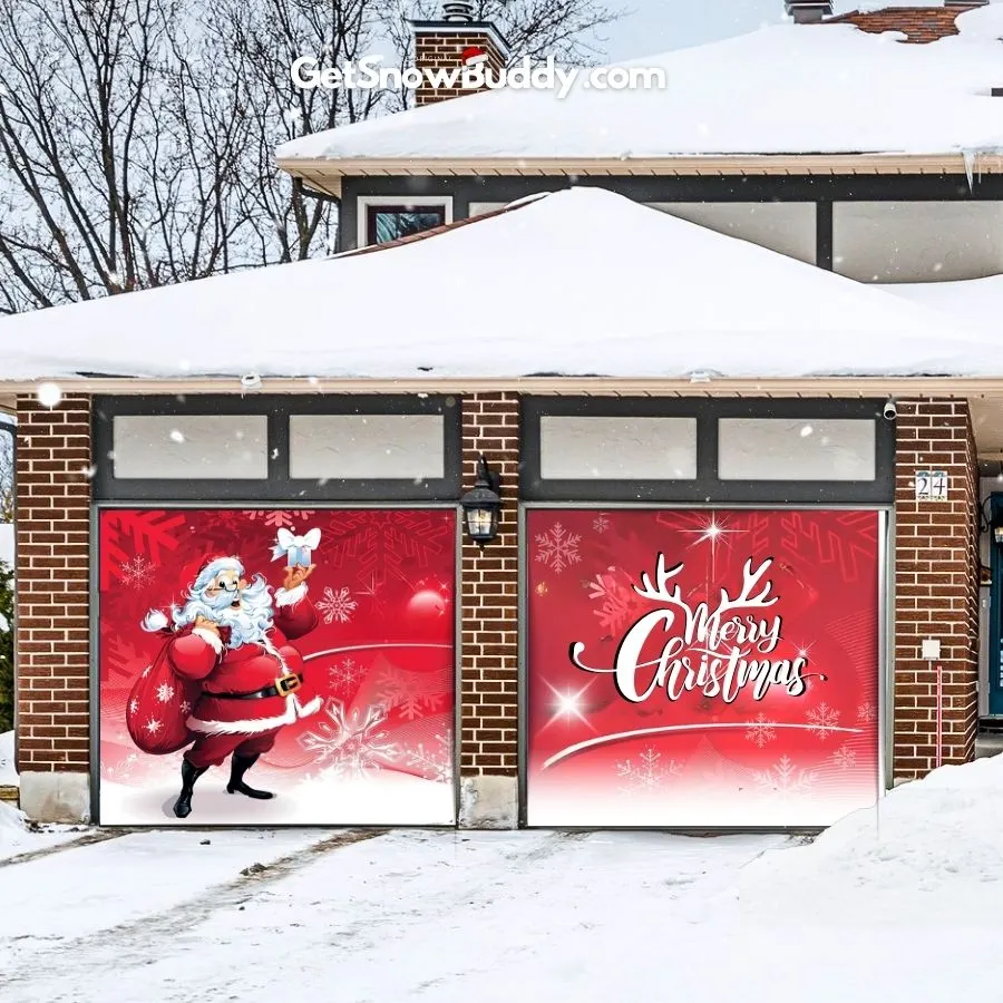 SnowBuddy Garage Door Covers Christmas 2024 Buy 2 Free Shipping