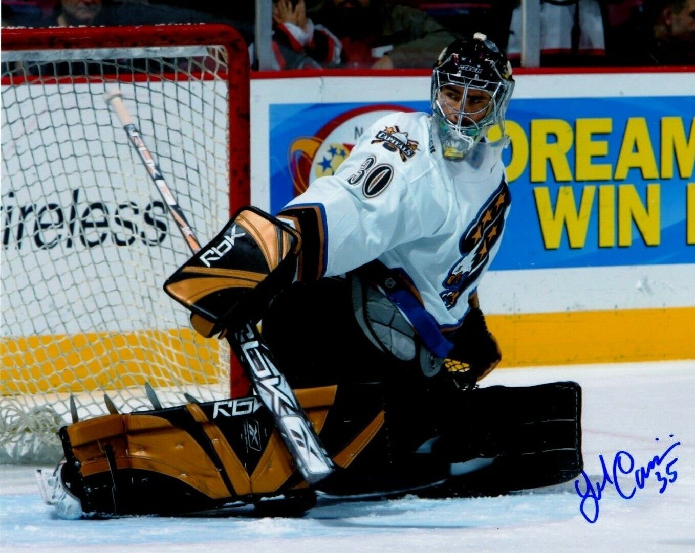 FREDERIC CASSIVI autographed SIGNED WASHINGTON CAPITALS 8X10 Photo Poster painting