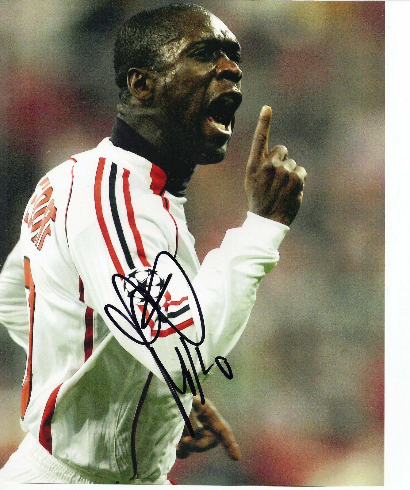 Clarence Seedorf Signed 10X8 Photo Poster painting AC Milan LEGEND Genuine AFTAL COA (1181)