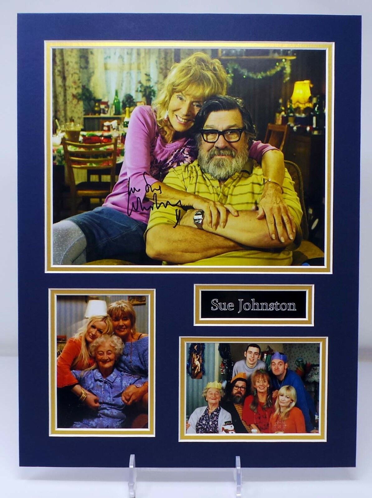 Sue JOHNSTON Signed & Mounted Barbara ROYLE Family Photo Poster painting Display AFTAL RD COA