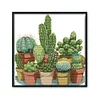 (Counted/Stamped) 11CT/14CT Cactus - Cross Stitch 34*35cm/13.39*13.78in(Brand)