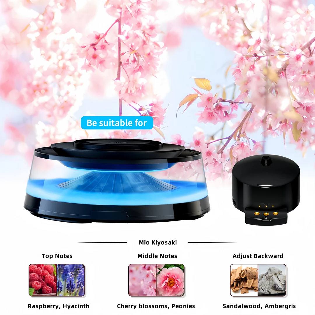 Wireless magnetic charger Atmosphere light Audio Cloud viewing Car aromatherapy