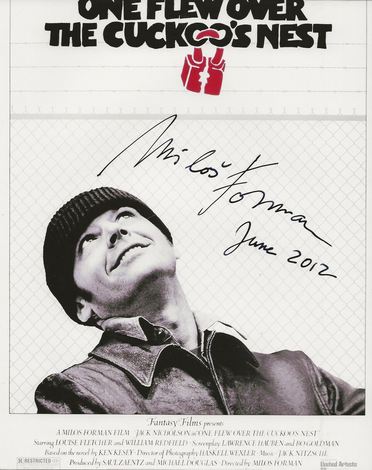 Milos Forman REAL hand SIGNED Photo Poster painting #1 COA One Flew Over The Cuckoo's Nest