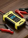 ABS Smart Battery Trickle Charger 12V 6A Automatic Smart Car Battery Charger with LCD Display Temperature Monitoring for Truck Motorcycle Boat SUV ATV and More