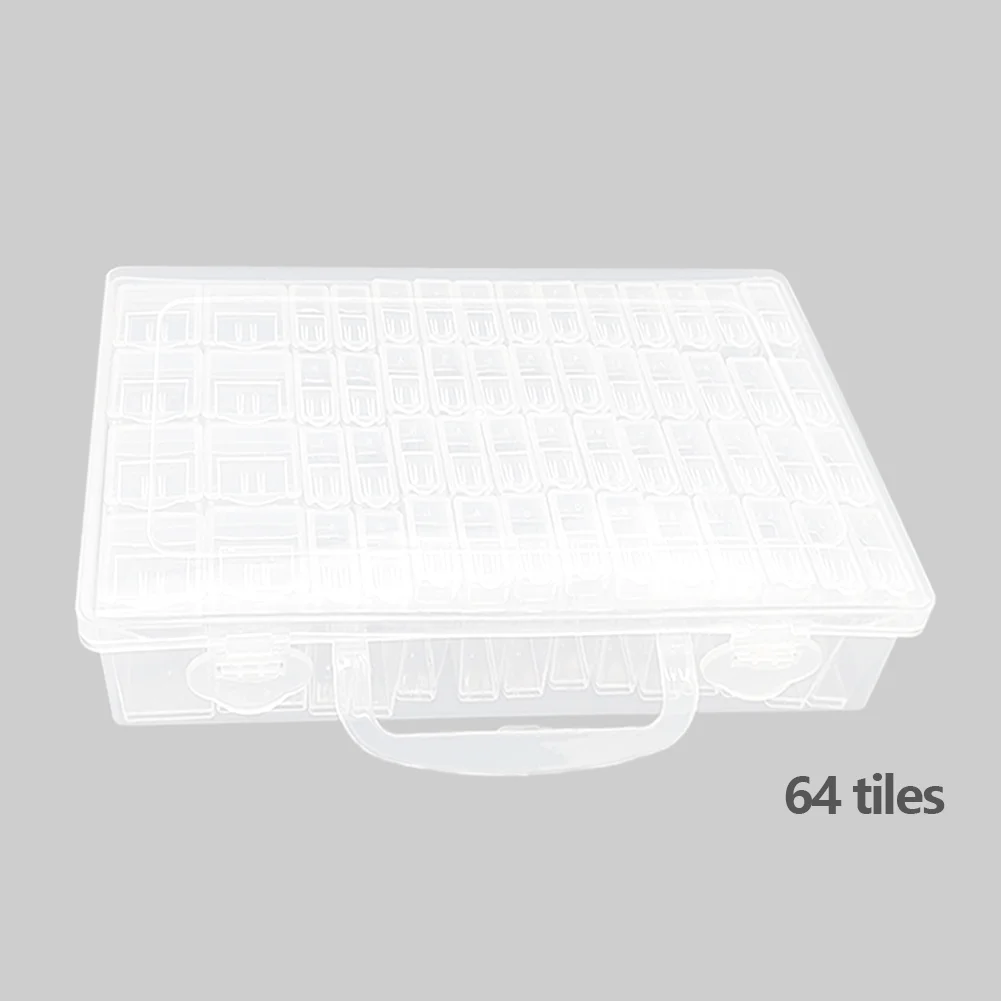 48 Slots Container Case Clear DIY Craft Storage for Embroidery Tools