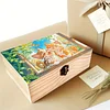 5D DIY Diamond Painting Handmade Wood Storage Box for Home Decor Craft (Cat)