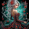 Heart Beauty-Special Shaped Diamond Painting
