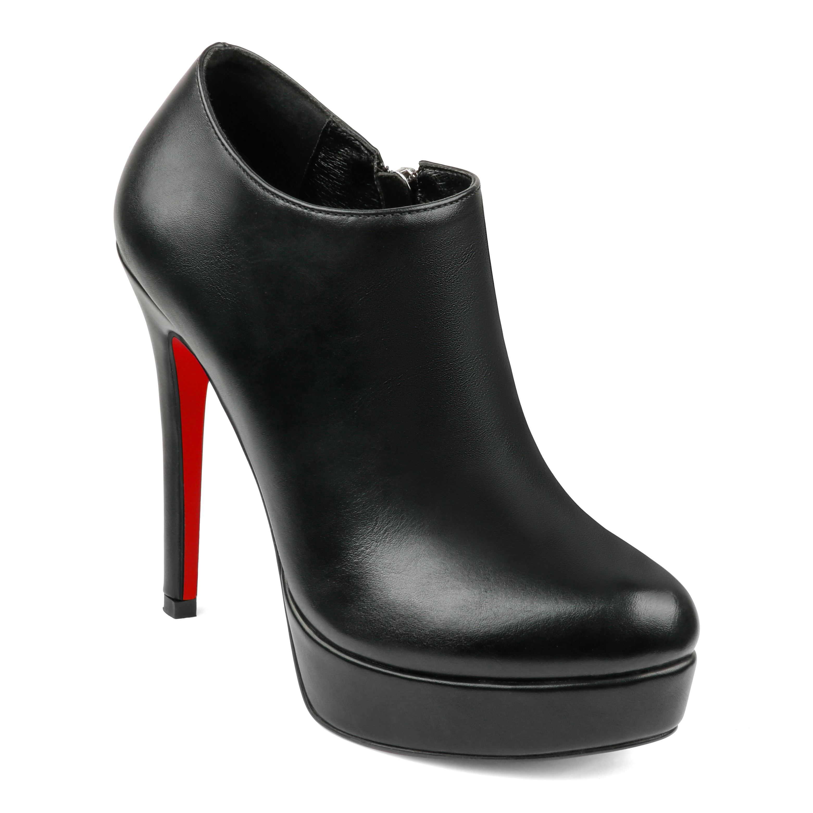 130mm Women's Ankle Boots High Heels Platforms Shoes Red Bottom Pointy Toe Sexy Boots-MERUMOTE