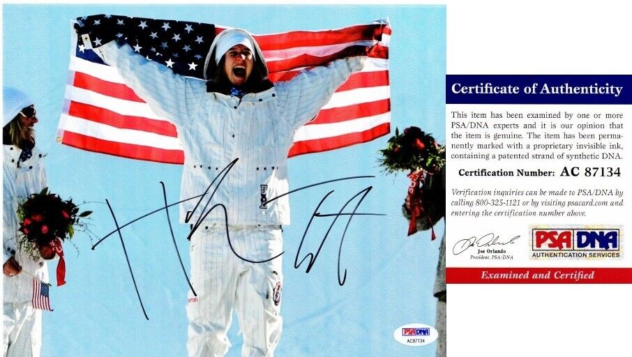 Hannah Teter Signed Autographed Snowboarder 8x10 Photo Poster painting - Gold Medalist + PSA/DNA