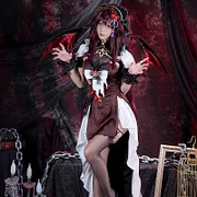 [Wetrose] Hutao Succubus Genshin Impact Fanart Cosplay Costume Wig Wings Tail Dress Full Set