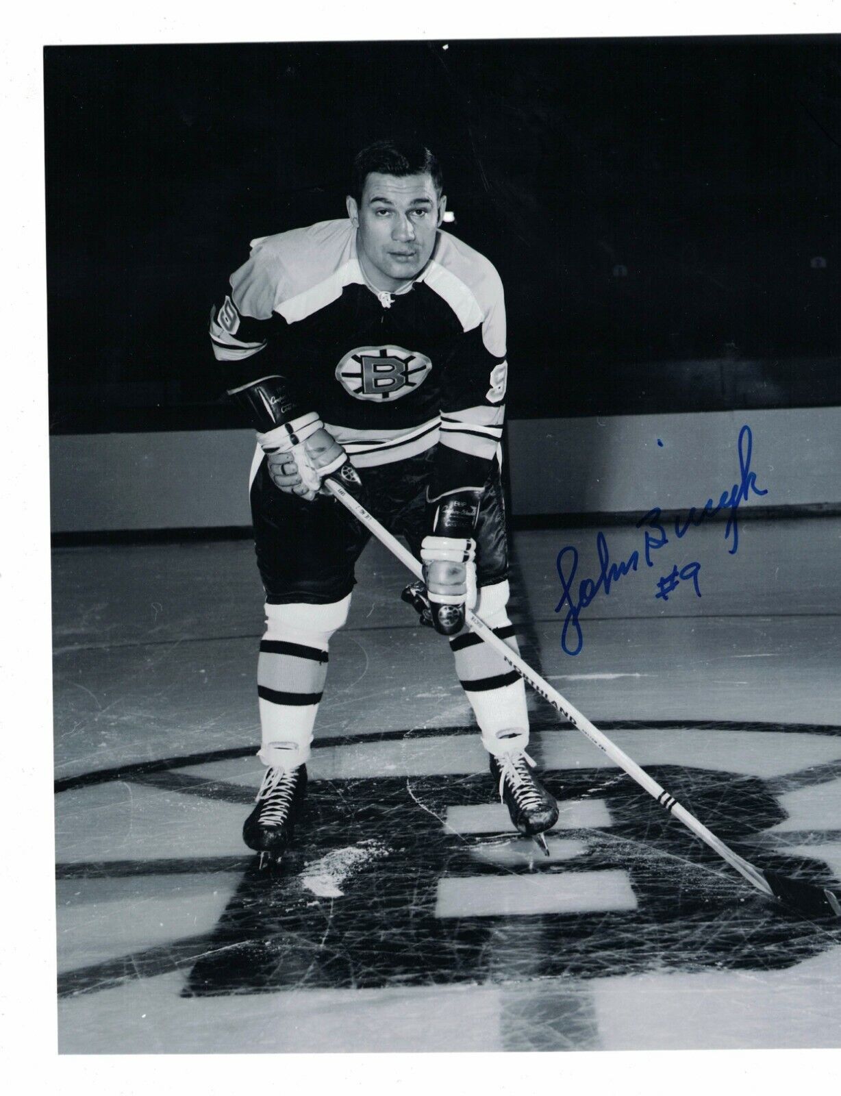 John Bucyk Boston Bruins Signed 8 x 10