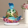 (US Local)Acrylic Special Shape Sitting Yoga Woman 5D DIY Diamond Art Tabletop Decorations