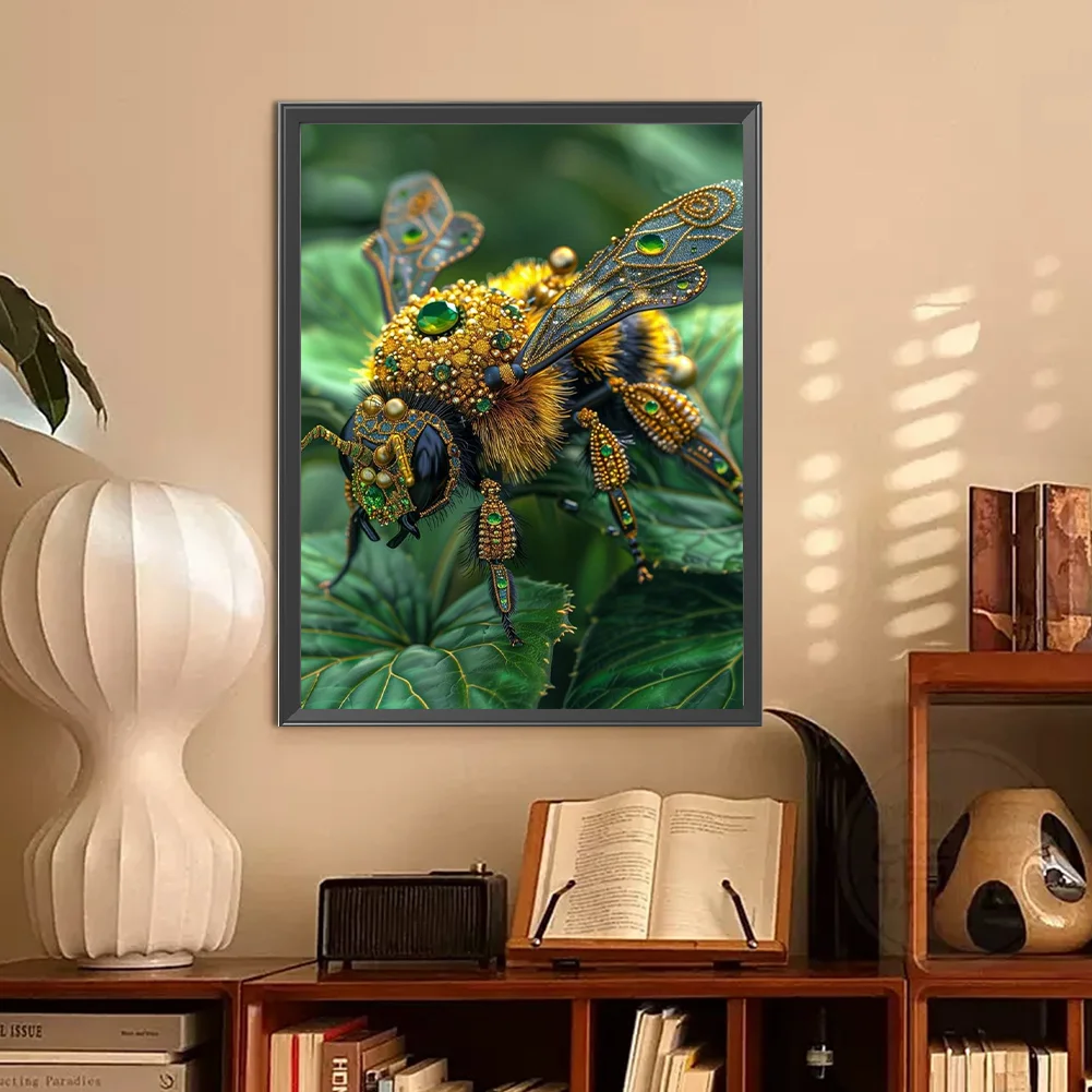 Diamond Painting - Full Round Drill - Bee(Canvas|30*40cm)