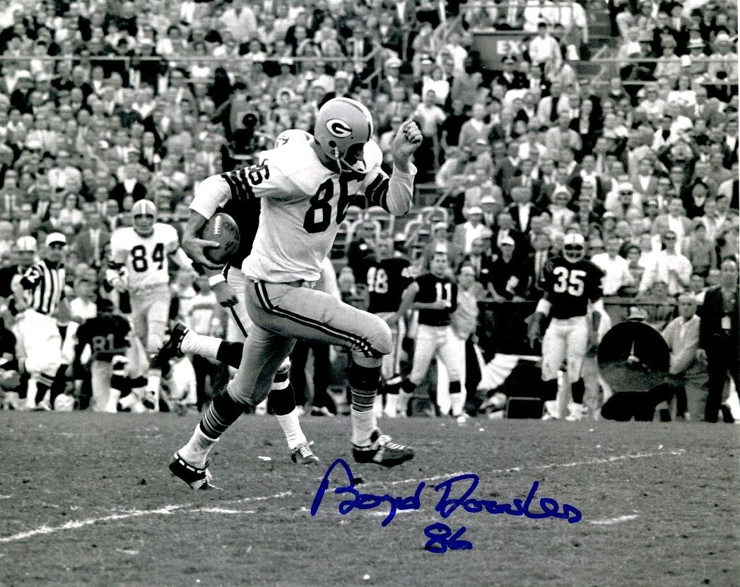 Autographed BOYD DOWLER Green Bay Packers 8x10 Photo Poster painting w/COA