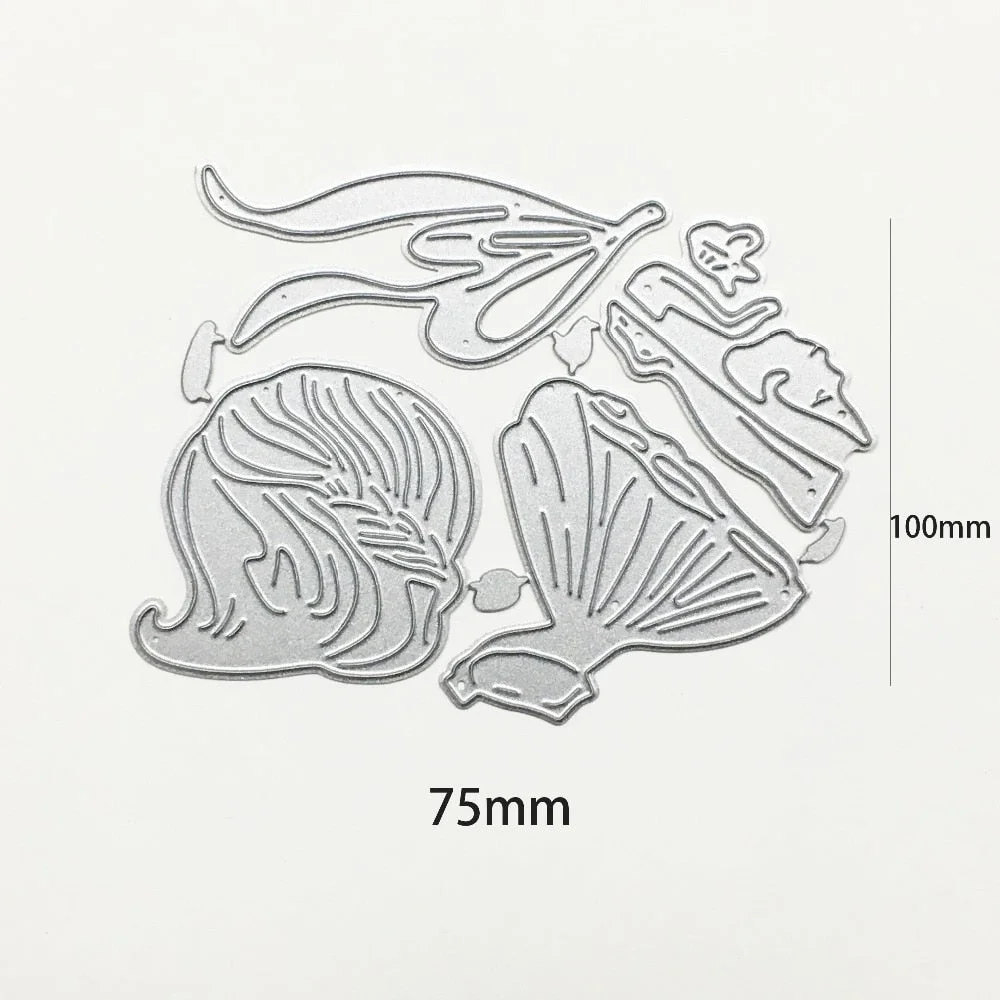 Girl Dress Metal Cutting Dies Scrapbooking Stencils Photo Album Decor Dies Cut Stencils Paper Card Making