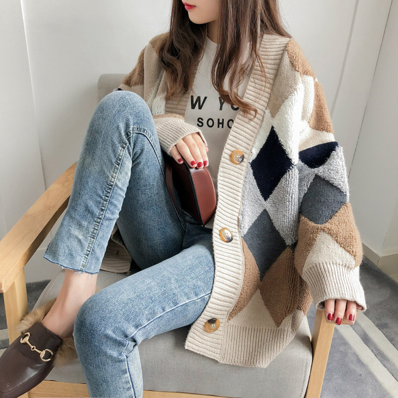  thdmladies Vintage Knit Sweater Cardigan thedmladies