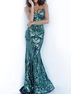 Sequined Backless Sexy Slim Bandeau Party Maxi Dress