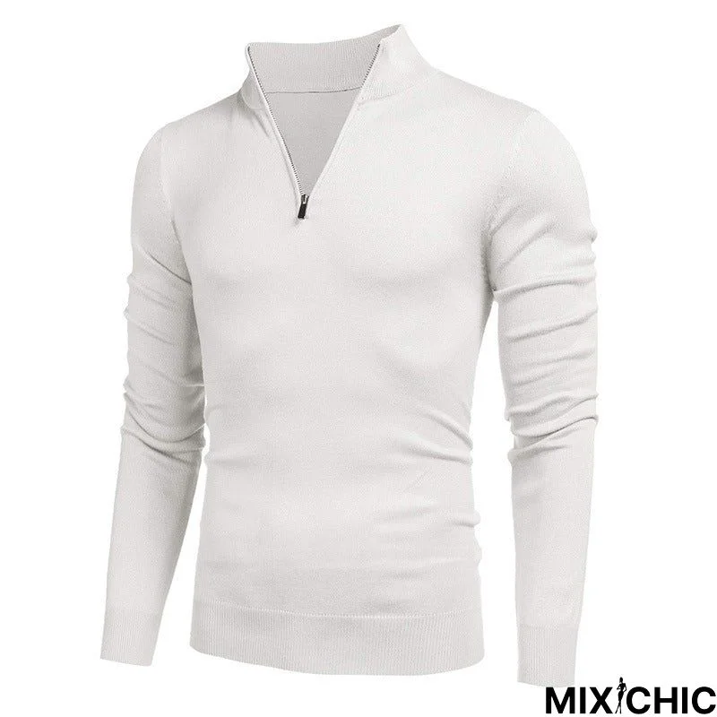 Long Sleeved Sweater Foreign Trade High Neck Men's Sweater