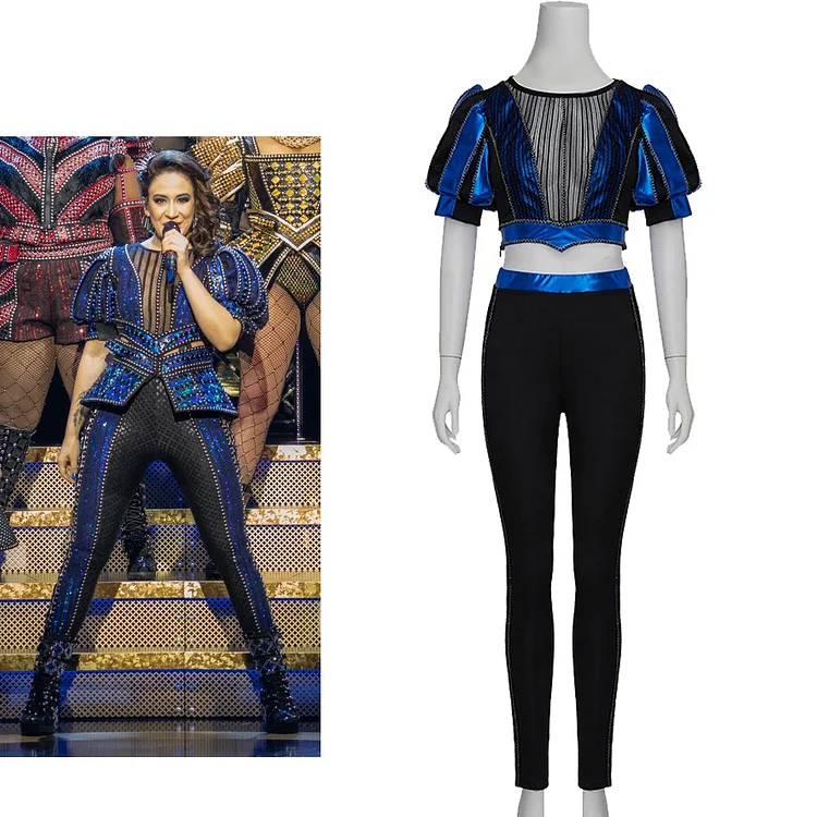 SIX the Musical Catherine Parr Cosplay Costume Short Top Pants Suit Performance Outfit Music Festival Clothes Halloween Costume