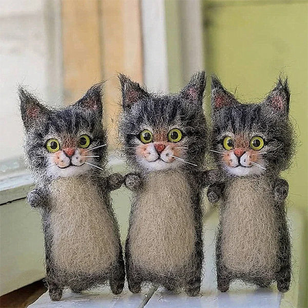 DIY Cat Wool Felt Kit for Cat Lovers
