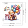 Diamond Painting-DIY Crystal Rhinestone Birthday Teddy Bear