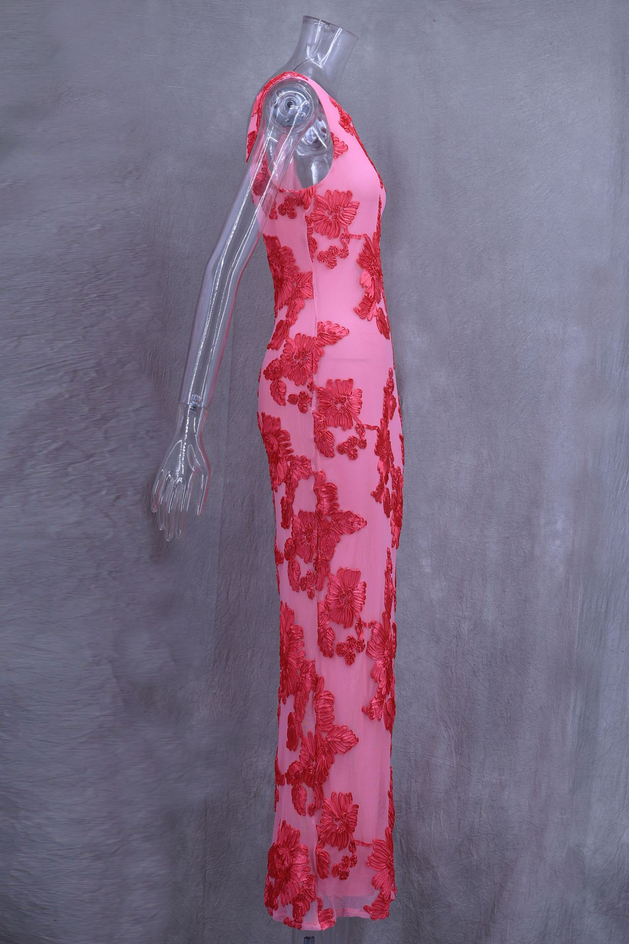Ootddress Autumn Printed Female Long Dress Patchwork Sleeveless Slim Elegant Party Dress Contrast Beach Clothes Women's Dress