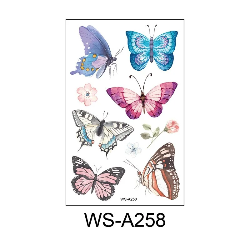 Tattoo Stickers Butterfly Temporary Fake Tattoos Paste on Face Arm Leg for Children Body Art tattoo stickers