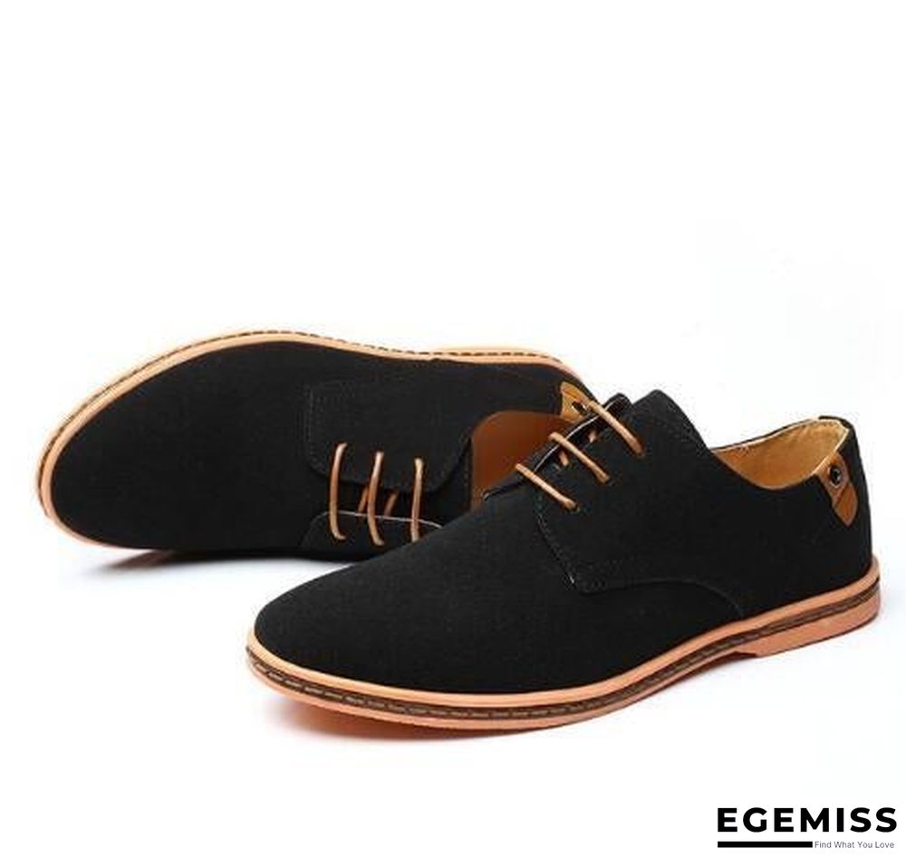 Big Size Suede Leather Men Shoes Oxford Casual Classic Shoes Comfortable Footwear | EGEMISS