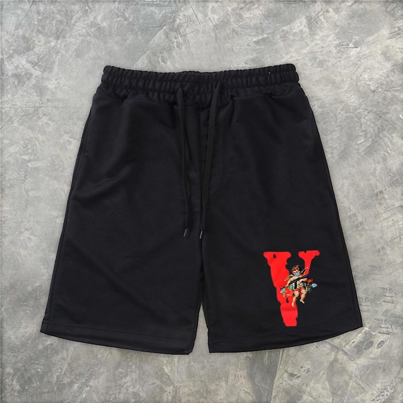 Personalized letter print casual shorts