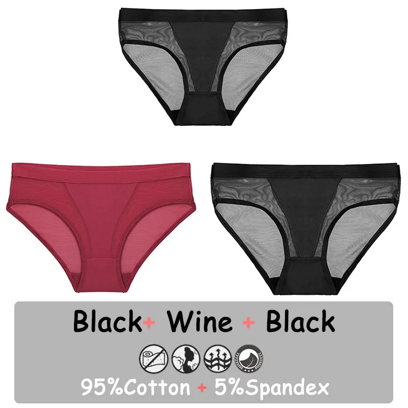 Billionm Seamless Panties Sexy Lingerie Mesh Female Underwear See-Through Underpants Low-Waist Briefs Girls Intimate Pantys