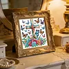 Croix papillon en forme sp&eacute;ciale 5D perforatrice partielle, diamants, dots, kits d&rsquo;art pr&eacute;cieux pour adultes, d&eacute;butants, d&eacute;coration int&eacute;rieure, peintu