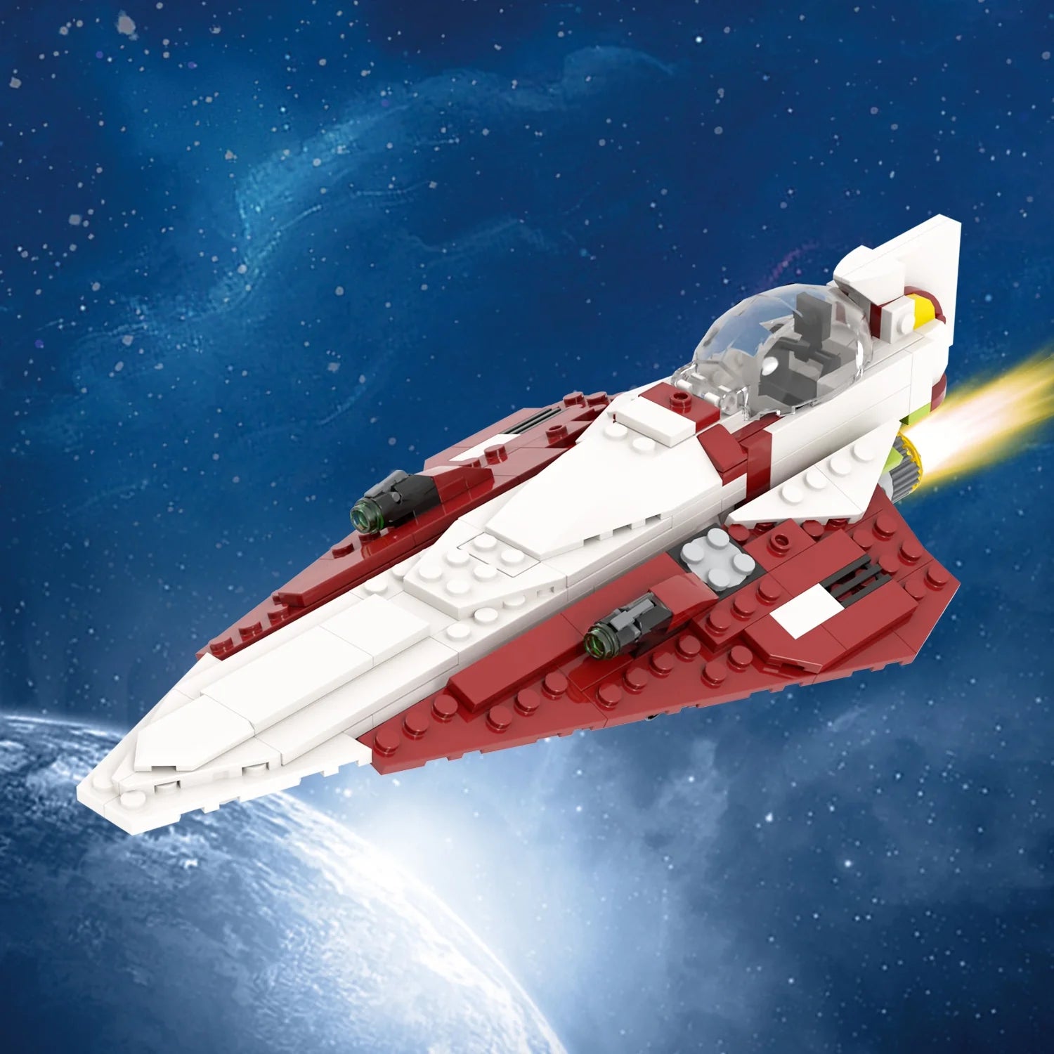 Jedi Starfighter Custom Star Wars MOC LBS monstertoys