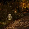Solar Lantern Outdoor Garden Hanging Light Iron Hollow Design