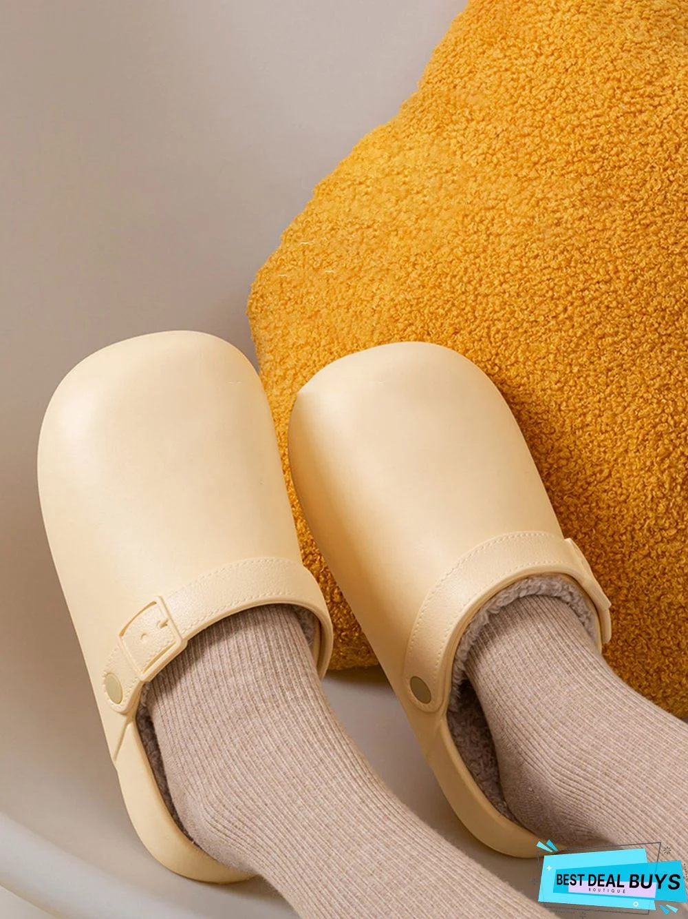 Waterproof Casual Winter Warm Lined Eva Sandals