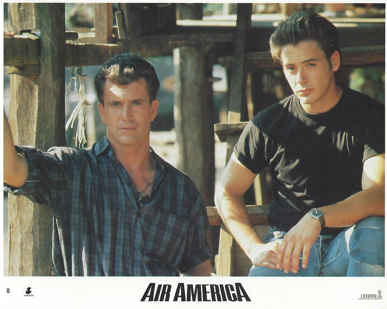 Air America Original 8x10 Lobby Card Poster 1990 Photo Poster painting #8 Mel Gibson .