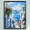 Sea View Villa-11CT Stamped Cross Stitch 40*50cm/15.75*19.69in tapestrymarket