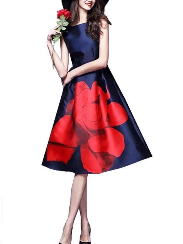 Fashionable Print Dress