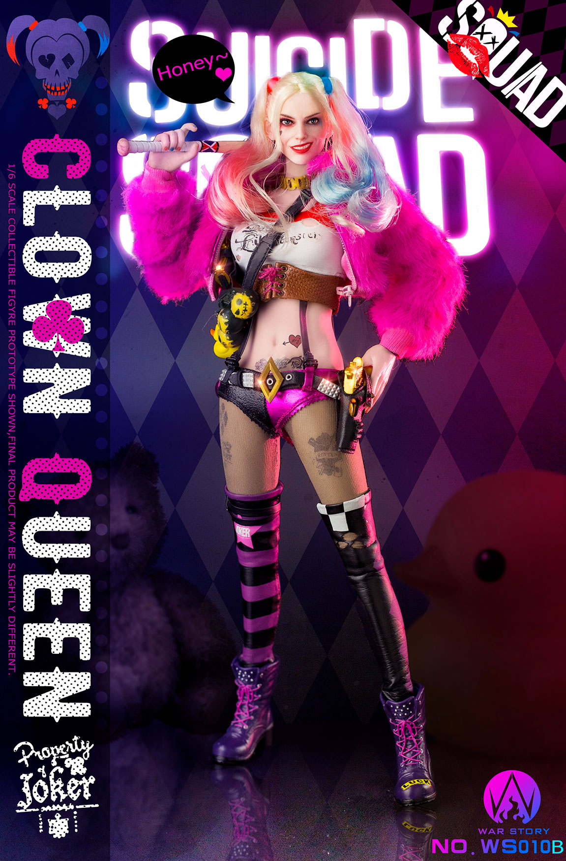 In-Stock War Story 1/6 Clown Queen Action Figure Deluxe Version (WS010-B)-香菜