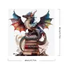 Flying Dragon In Book-Paint by Numbers Acrylic Paintingg 40*40CM(Watercolor)
