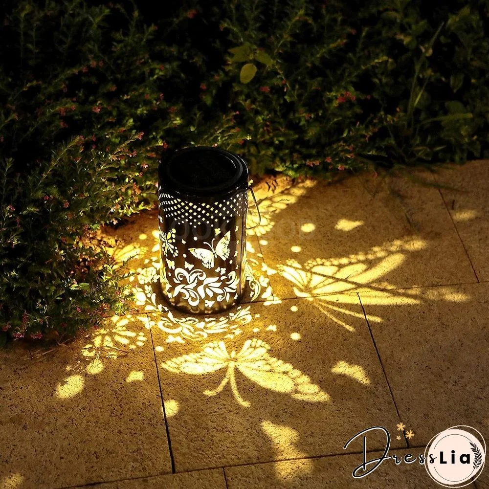 Waterproof Solar Metal Lantern For Outdoor Decoration