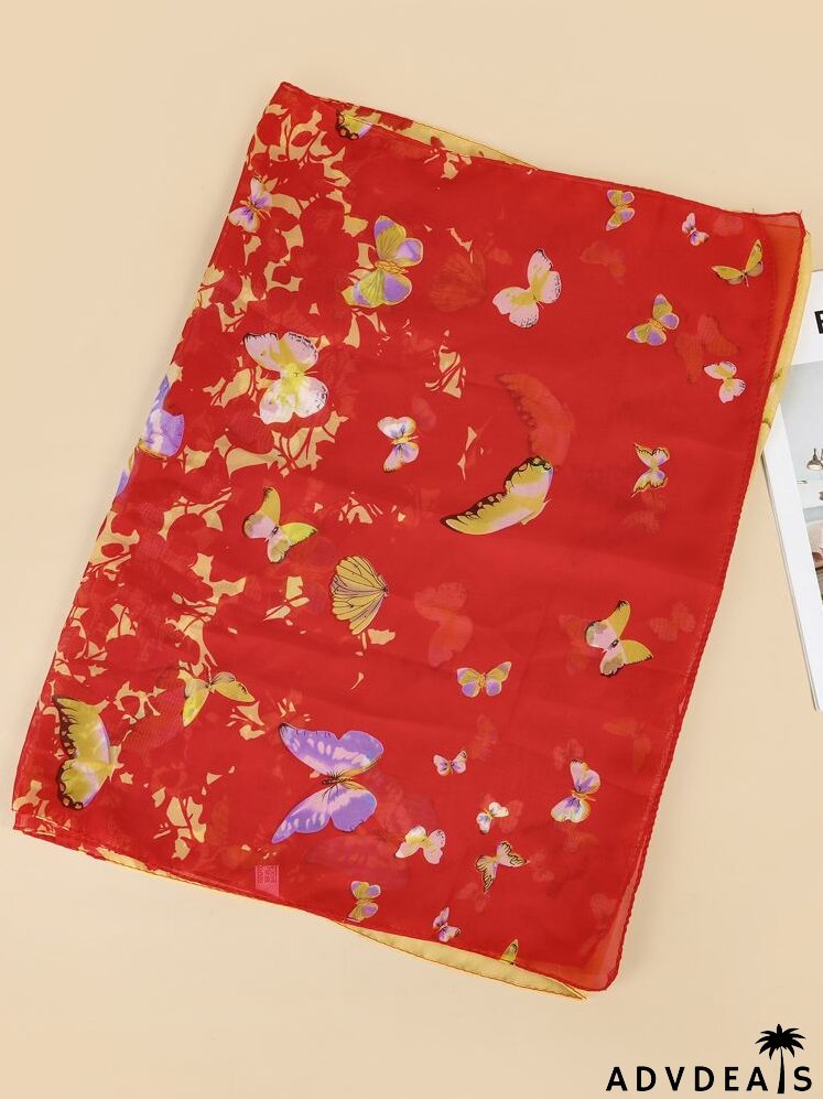 Butterfly Pattern Scarf