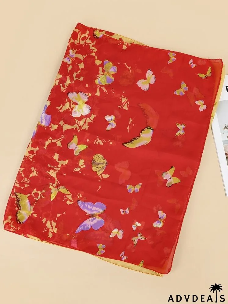 Butterfly Pattern Scarf