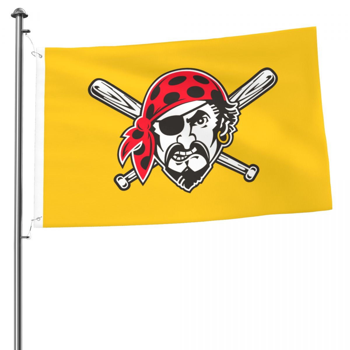 Pittsburgh Pirates Logo 2x3 FT UV Resistant Flag