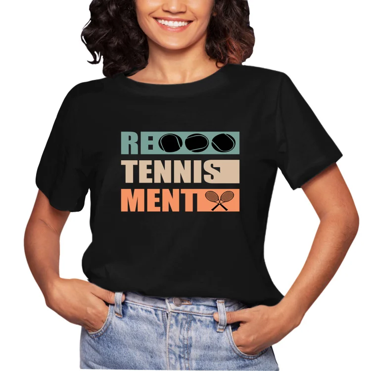 Women Casual Tee Retired Tennis Player Retirement Funny Gifts Tie Dye T Shirt For Men - Heather Prints Shirts