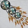 Diamond Painting Wolf Feather Wind Chime Hanging Pendant for Home Window Decor