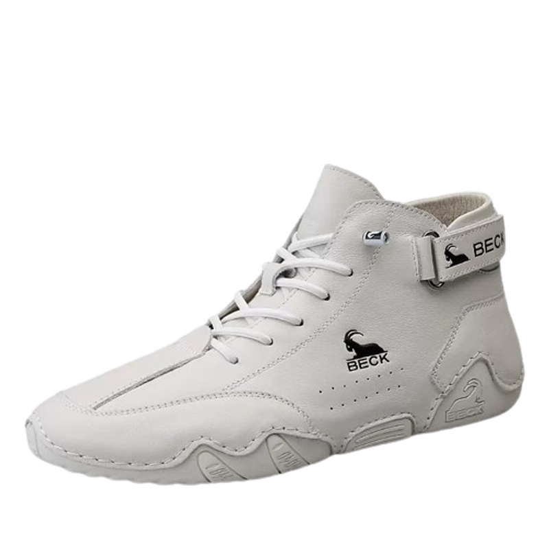 Leather Soft Sole High Top Casual Shoes DANRRIO.COM DANRRIO
