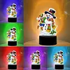 DIY Diamond Painting 7 Color Night Light Lamp Home Decoration Ornament Gift Kit(Snowman)