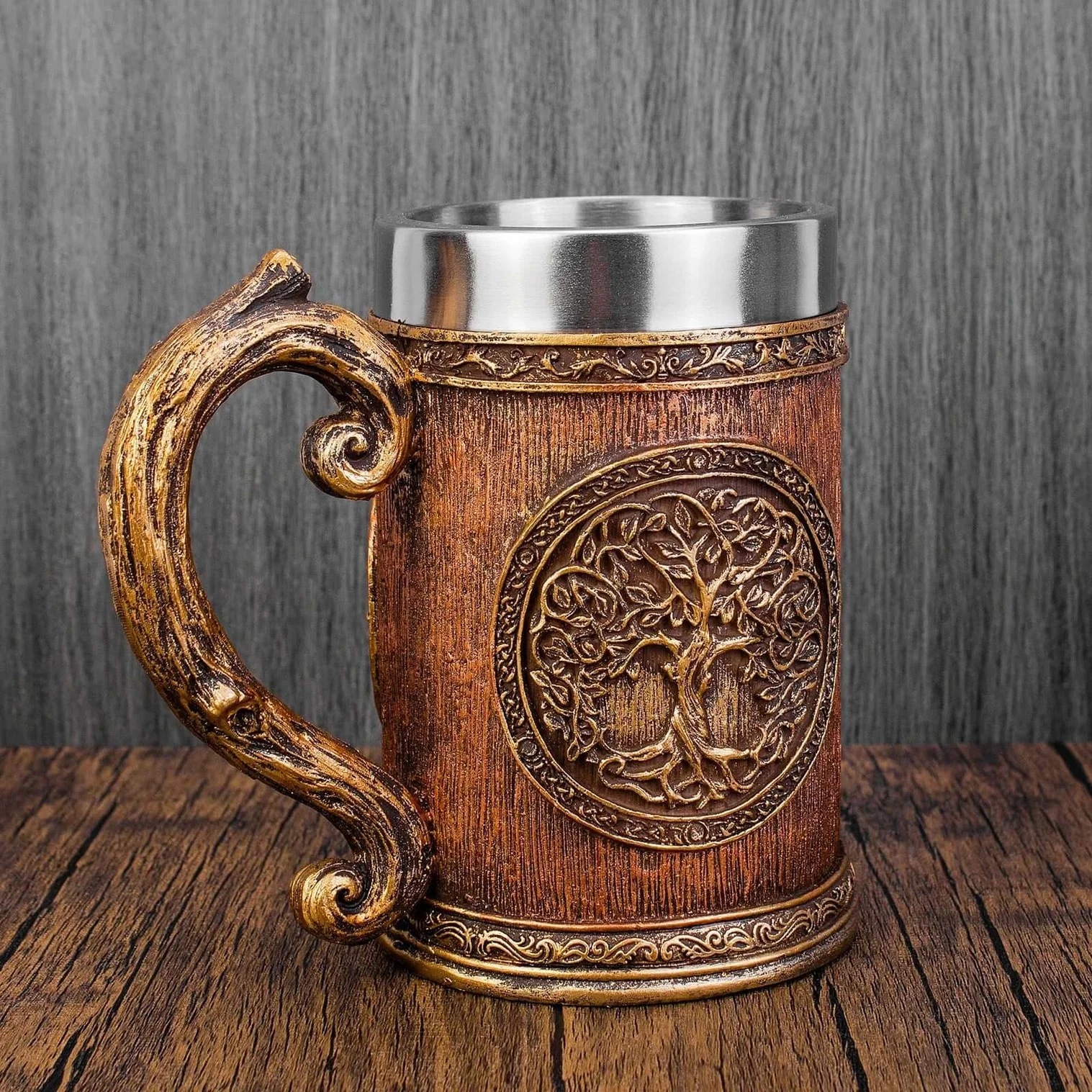 Viking Yggdrasil Tree of Life Beer Mug
