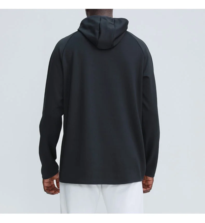 Men's Hooded Stand Collar Sweatshirt