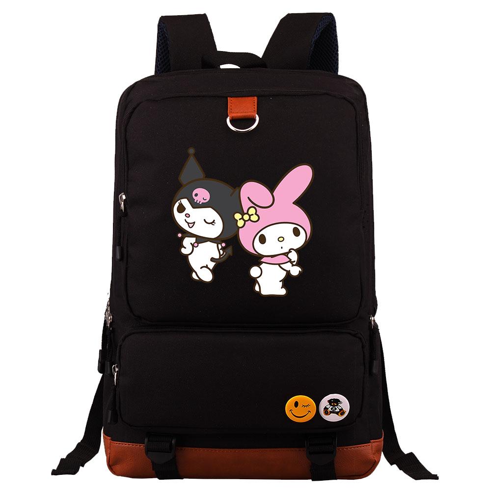 Mayoulove Kuromi Backpack Cute Design Lightweight for School and Outdoor Activities-Mayoulove